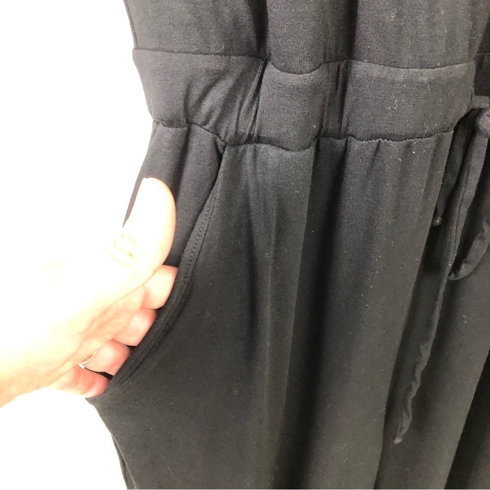 Boden Black Jersey Surplus Wrap Jumpsuit size: US 6R - Picture 6 of 13